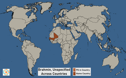 Map of Arab, Saharan in Senegal