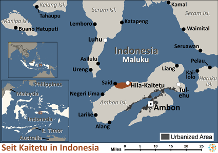 Map of Seit Kaitetu in Indonesia