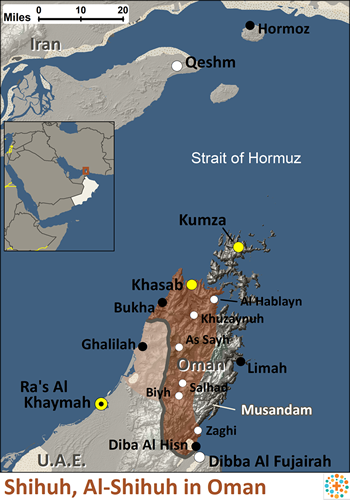 Map of Shihuh, Al-Shihuh in Oman