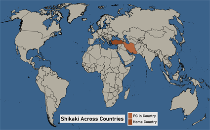 Map of Shikaki in Iran