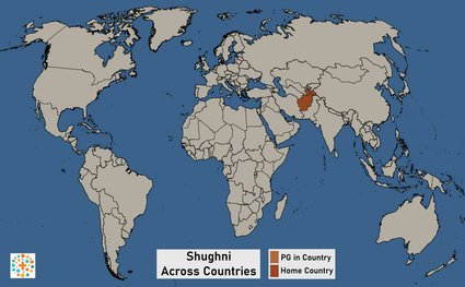 Map of Shughni, Shugnan-Rushan in Tajikistan