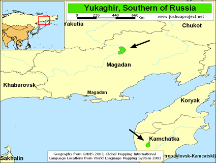 Map of Chuvan in Russia