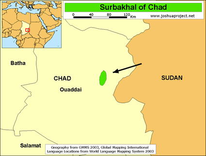 Map of Surbakhal in Chad