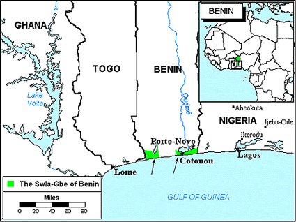 Gbe, Western Xwla in Benin