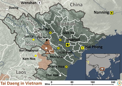 Map of Tai Daeng in Vietnam
