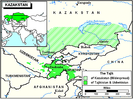Tajik in Kazakhstan