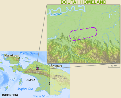 Map of Taori-So, Doutai in Indonesia
