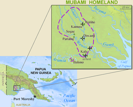 Map of Tao-Suamato, Mahigi in Papua New Guinea