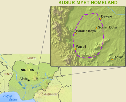 Map of Tapshin, Tapshinawa in Nigeria