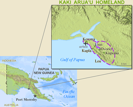 Map of Tati, Raepa Tati in Papua New Guinea