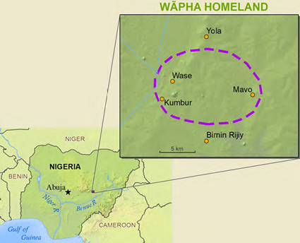 Map of Jukun, Wase in Nigeria