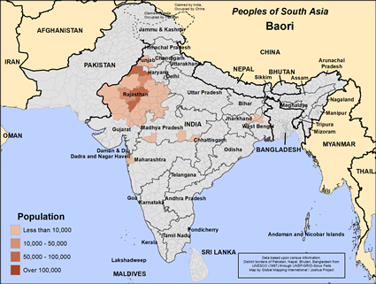 Map of Baori in India