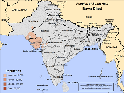 Map of Bawa in India