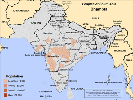 Map of Bhampta in India
