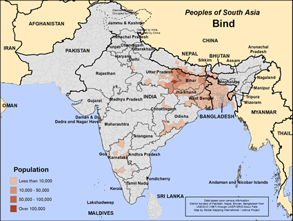 Map of Bind in Bangladesh