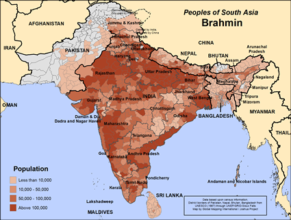 Map of Brahmin unspecified in Bangladesh