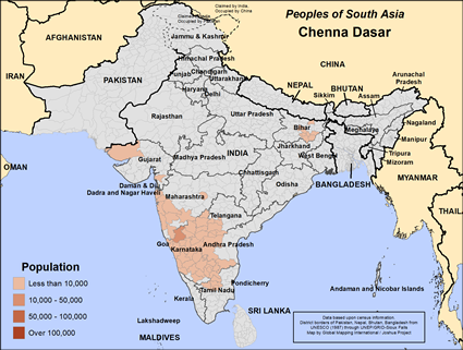 Map of Chenna Dasar in India