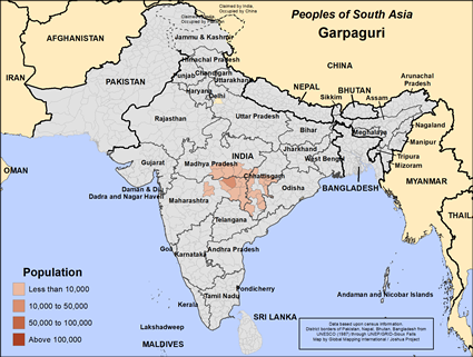 Map of Garpaguri in India