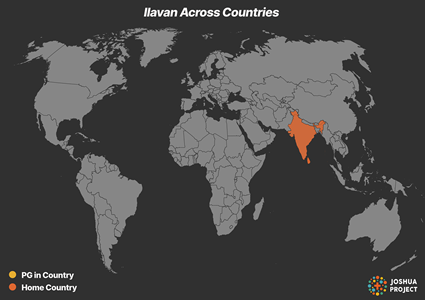 Map of Ilavan in India