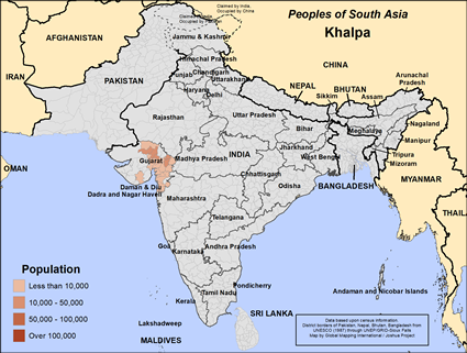 Map of Khalpa in India