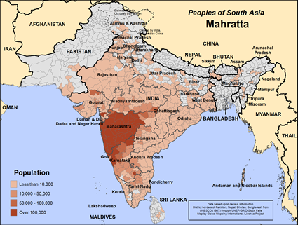 Map of Mahratta in United Kingdom