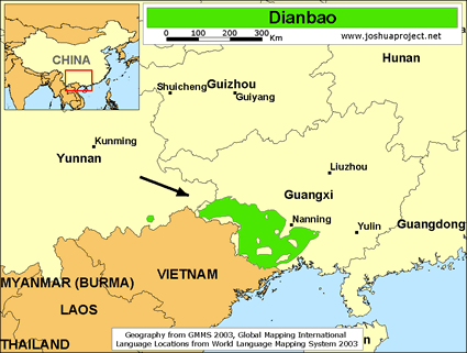 Map of Dianbao in China