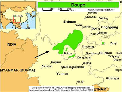 Map of Doupo in China