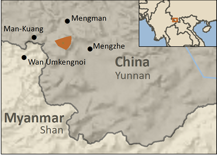 Map of Kucong in China