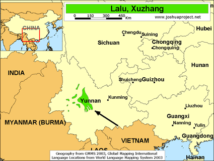 Map of Lalu, Xuzhang in China