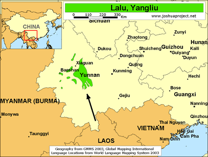 Map of Lalu, Yangliu in China