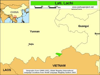Map of Lachi in China
