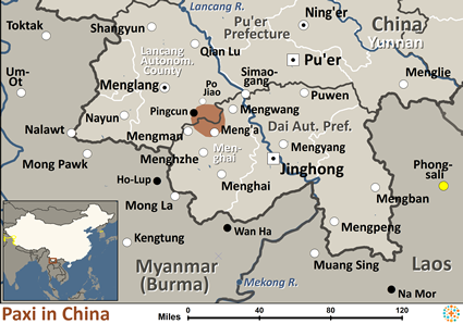 Map of Paxi in China