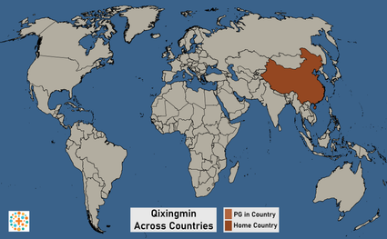 Map of Qixingmin in China