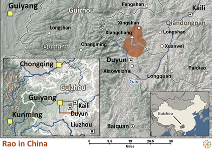 Map of Rao in China