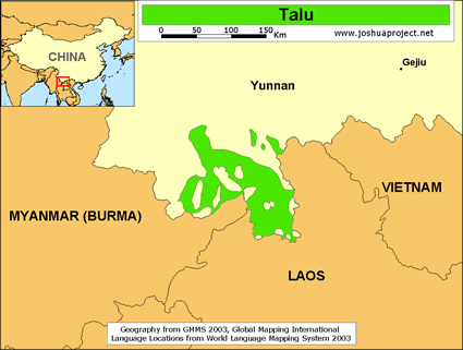 Map of Talu in China