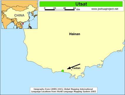 Map of Utsat in China