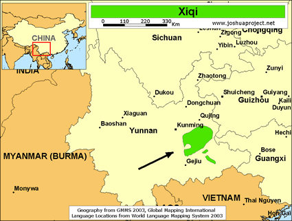 Map of Xiqi in China