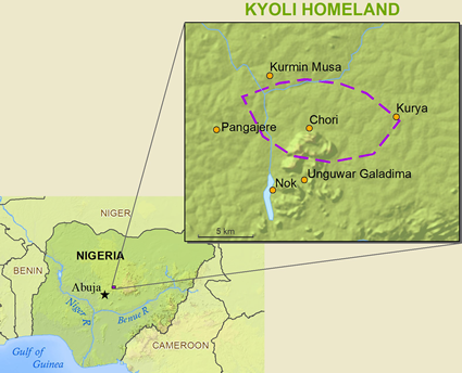 Map of Cori in Nigeria
