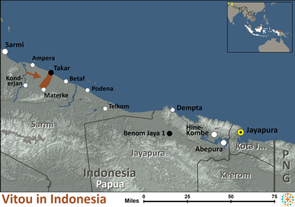 Map of Vitou in Indonesia