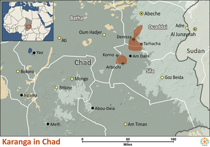 Map of Karanga in Chad