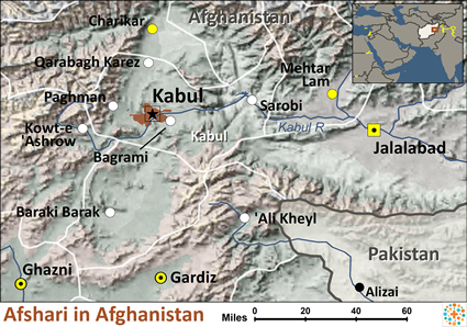 Map of Afshari in Afghanistan