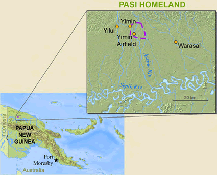 Map of Pasi in Papua New Guinea