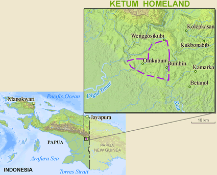 Map of Ketum in Indonesia