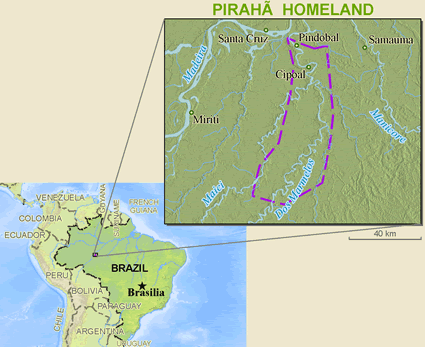 Map of Mura in Brazil