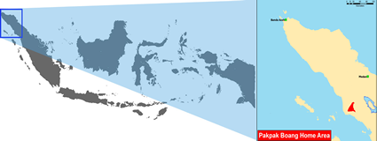 Map of Pakpak Boang in Indonesia