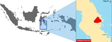 Map of Cumbalacu in Indonesia