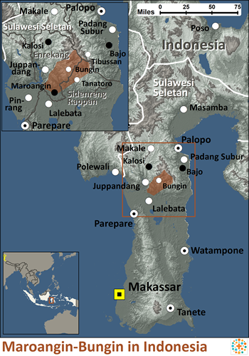 Map of Maroangin-Bungin in Indonesia