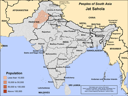 Map of Jat Sahola in Pakistan
