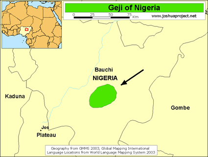Map of Gyaazi in Nigeria